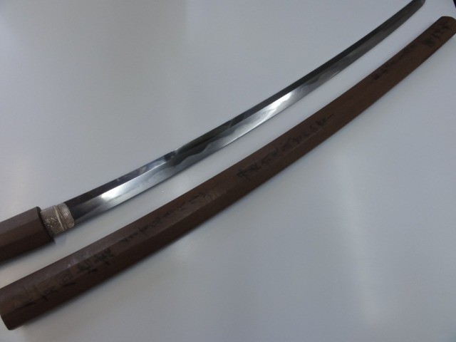KATANA 刀 “ Tadayoshi ” 肥前国忠吉 Japanese Real Sword 68.4 cm Shirasaya 白鞘 Samurai