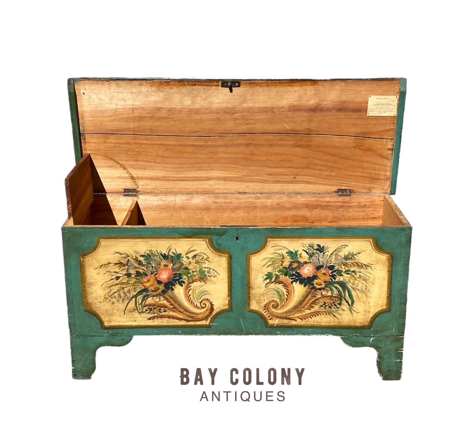 Antique Painted Blanket Chest / Medicine Chest – Charles Holman Portsmouth NH