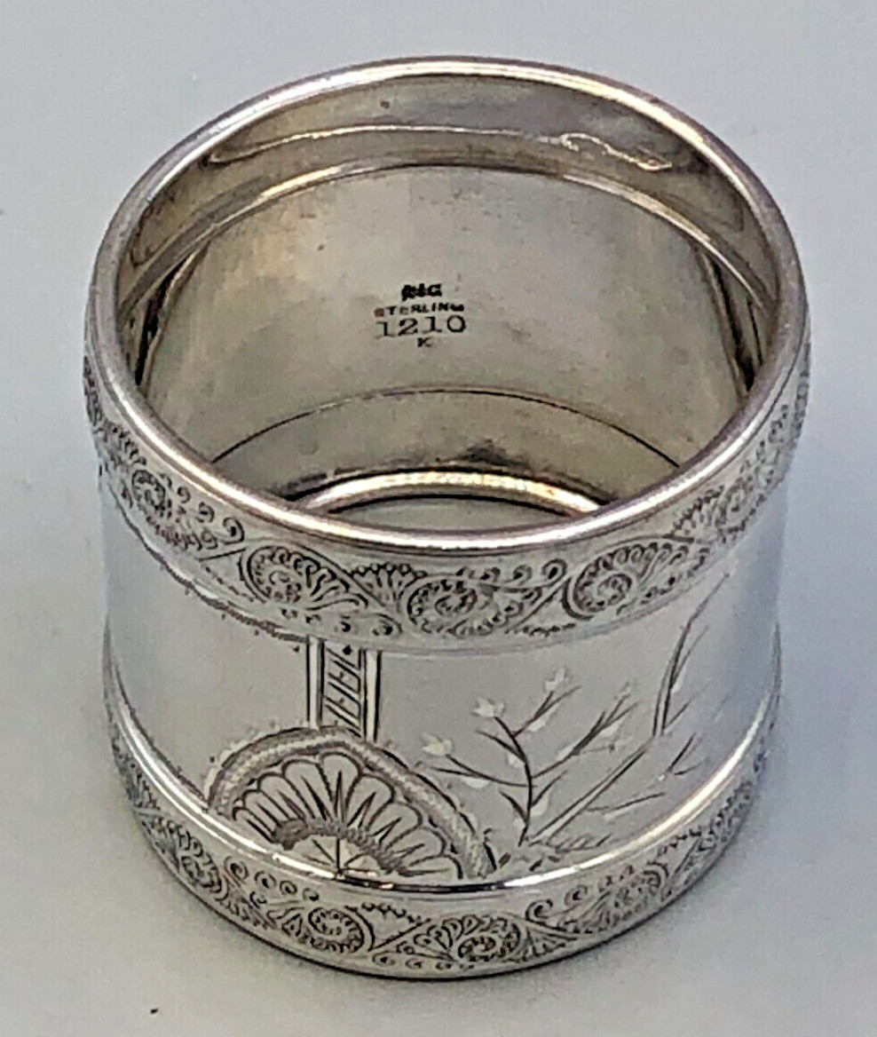 Antique Gorham Sterling Silver Napkin Ring 1.75″, item # 1210 K