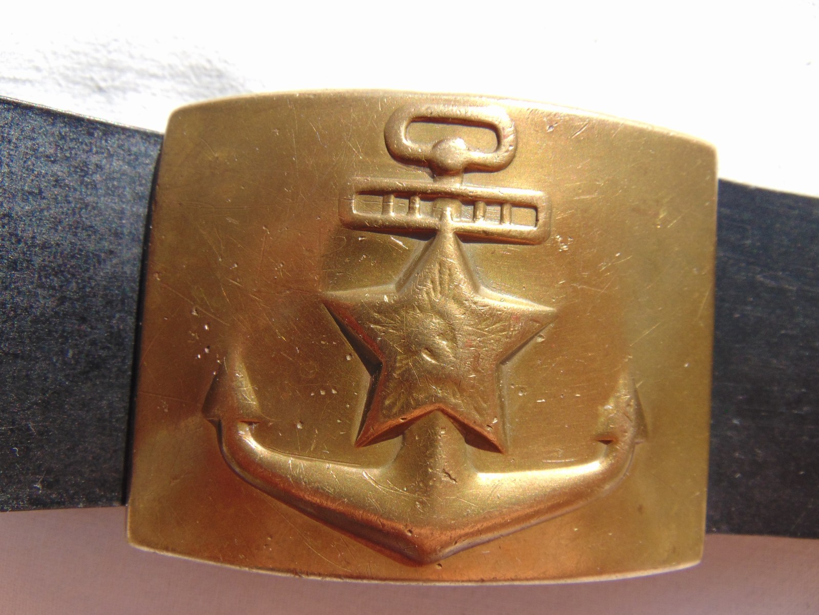 Belt of a Soviet sailor and marine. USSR Navy. Length: 104 cm.