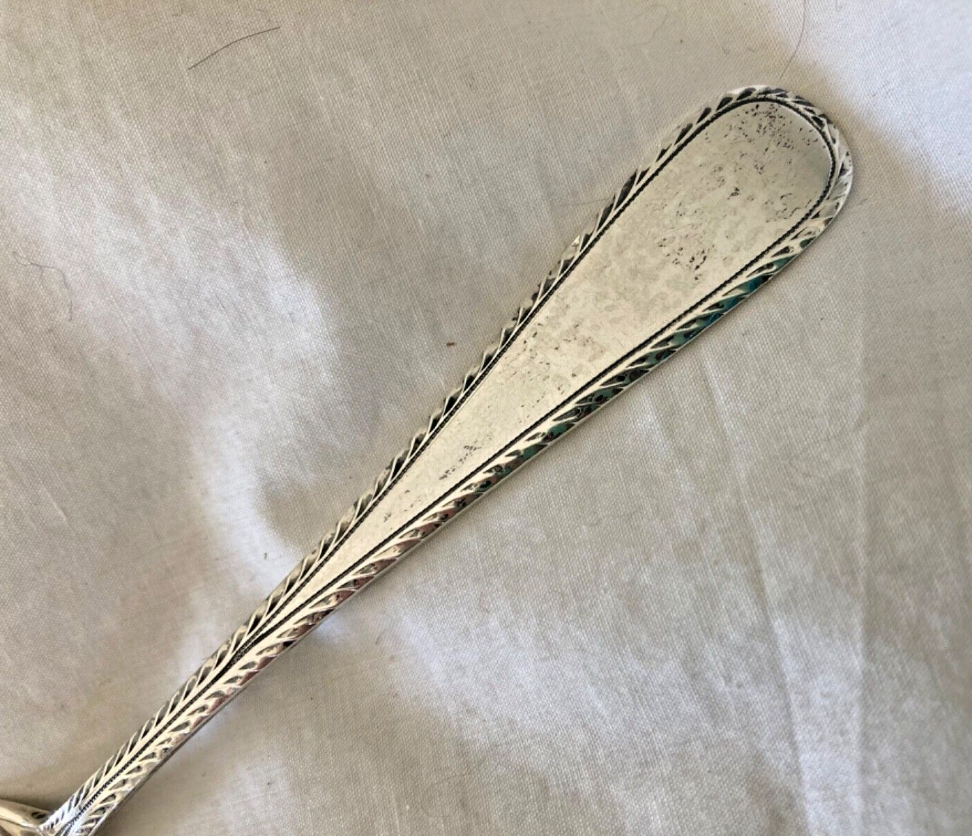 Antique Sterling DOMINICK & HAFF OLD ENGLISH ENGRAVED 1880 Teaspoon No Mono X