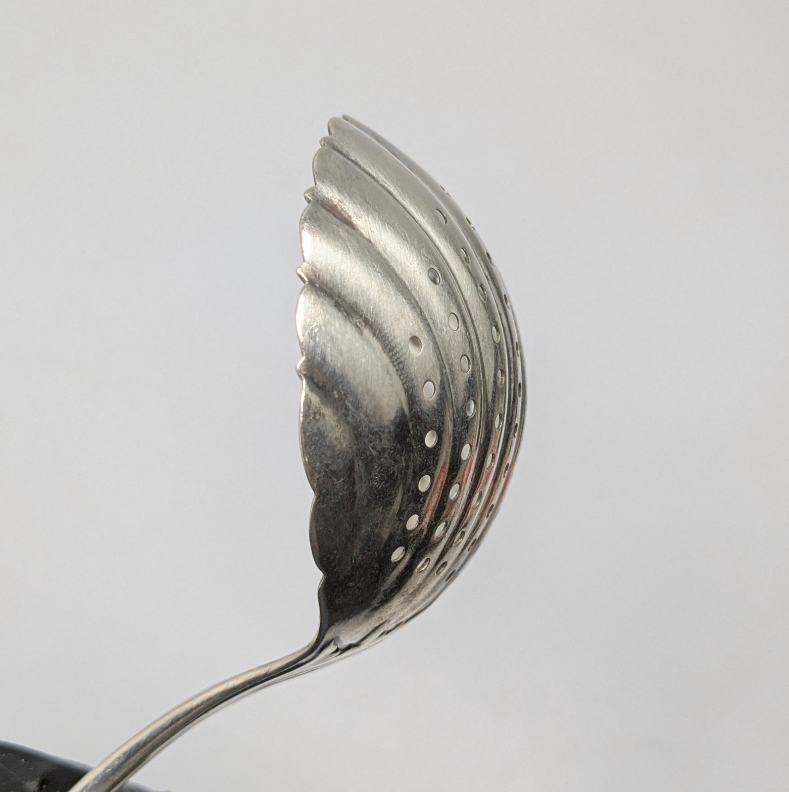 Tiffany & Co Coin Silver 1847 Patent Antique Sugar Sifter Ladle Monogrammed