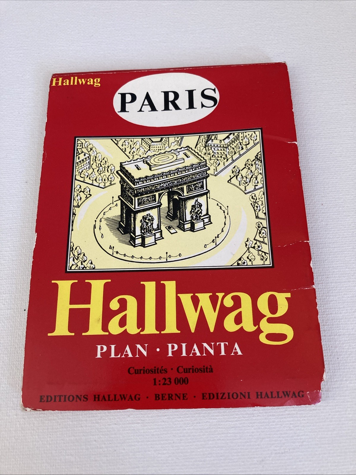 Hallway Paris Map Vintage 1959