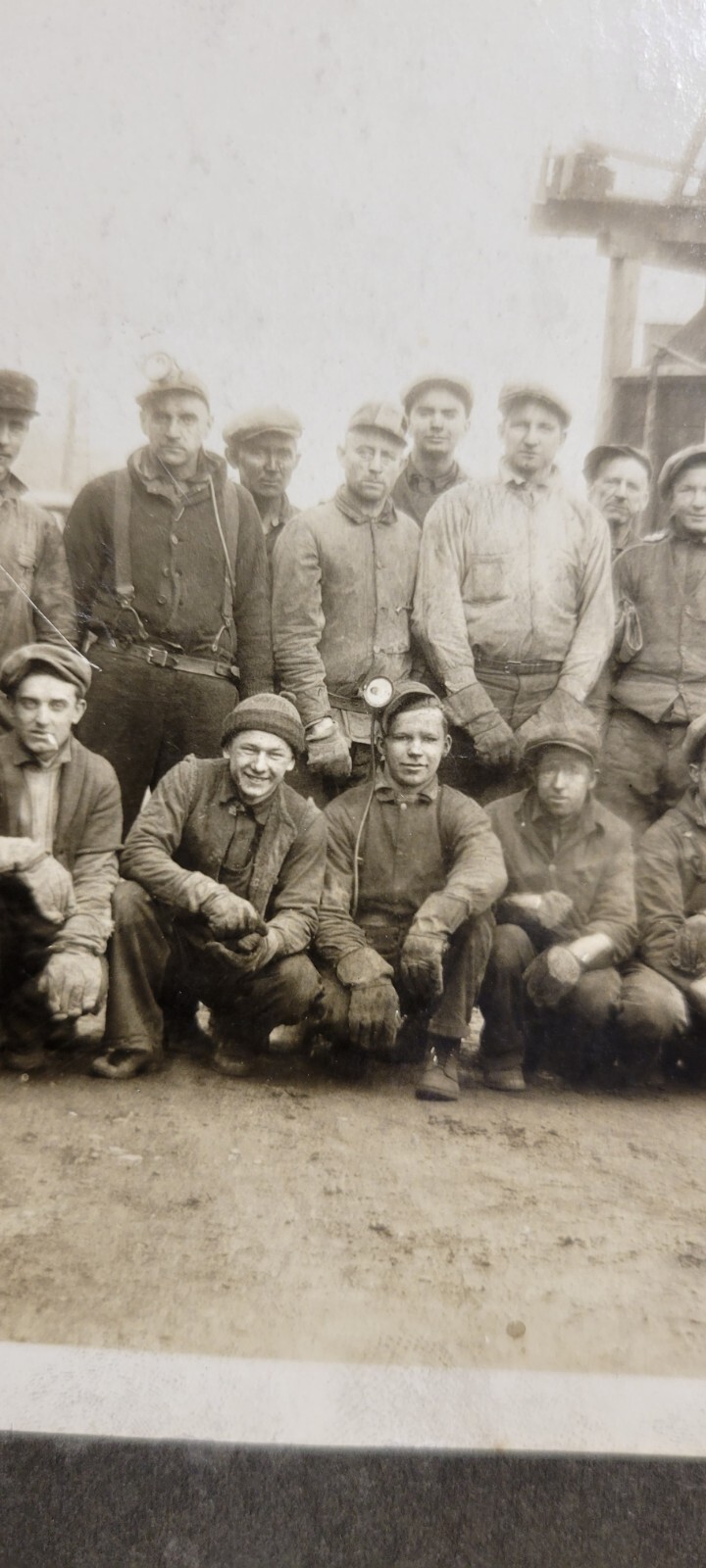 Rare Old Gibson Mine Baker PA Coal Miners Cabinet Photo Schuylkill County