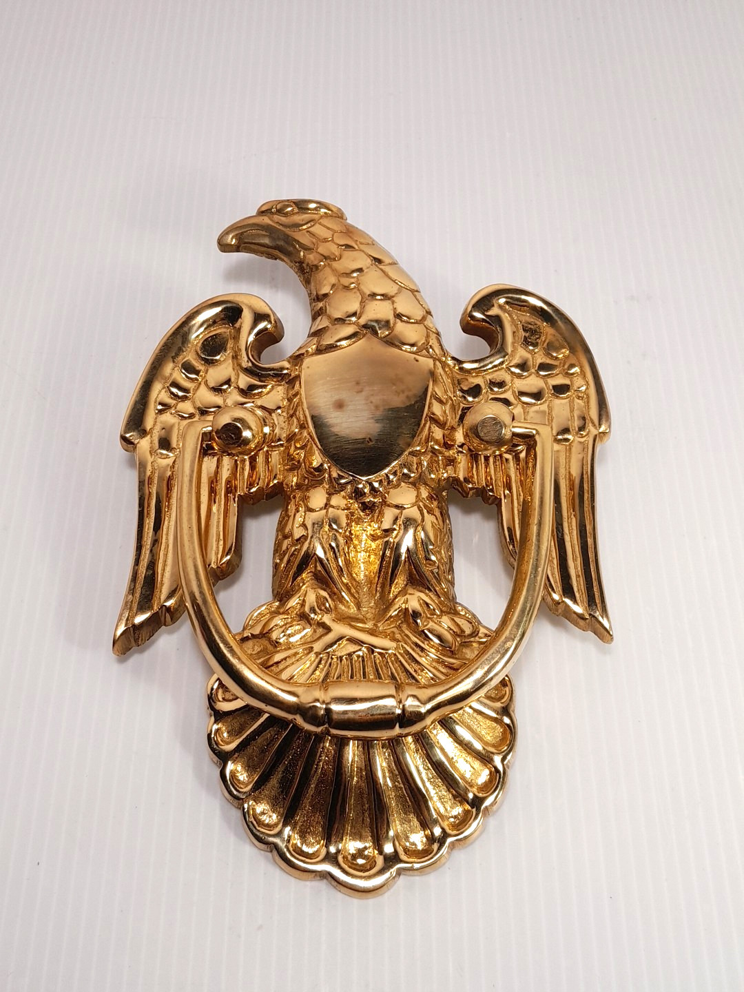 Vintage Eagle Door Knocker Cast Brass Heavy Duty Americana Patriotic Decor