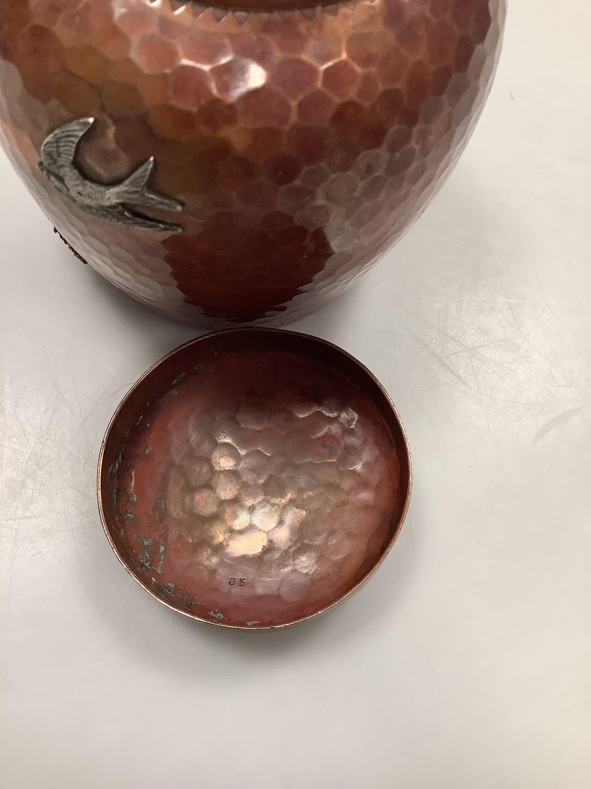 Gorham Mixed Metal on Copper Japonesque Ginger / Tea Box