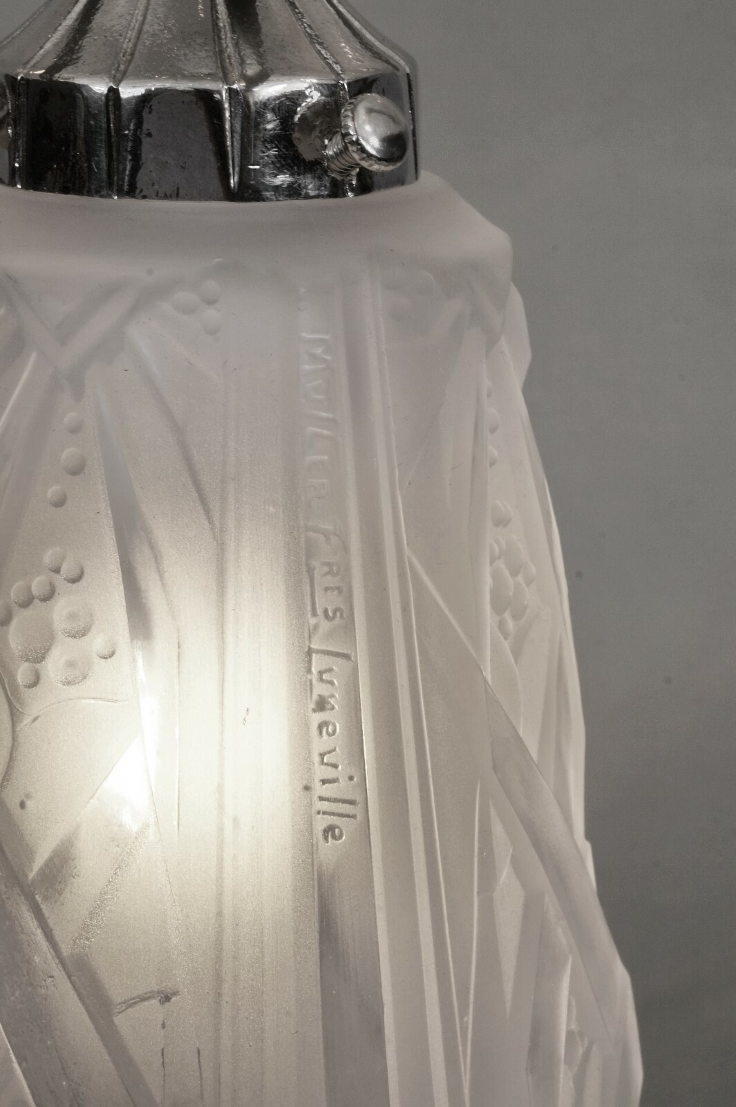 MULLER FRERES : a French ART DECO mushroom lamp 1930 … degué sabino era France