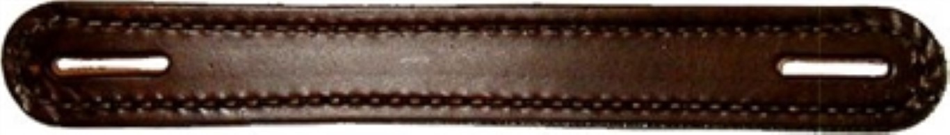 Chestnut – 8-3/4″ Leather Trunk Handle holes Slots chest steamer antique box old