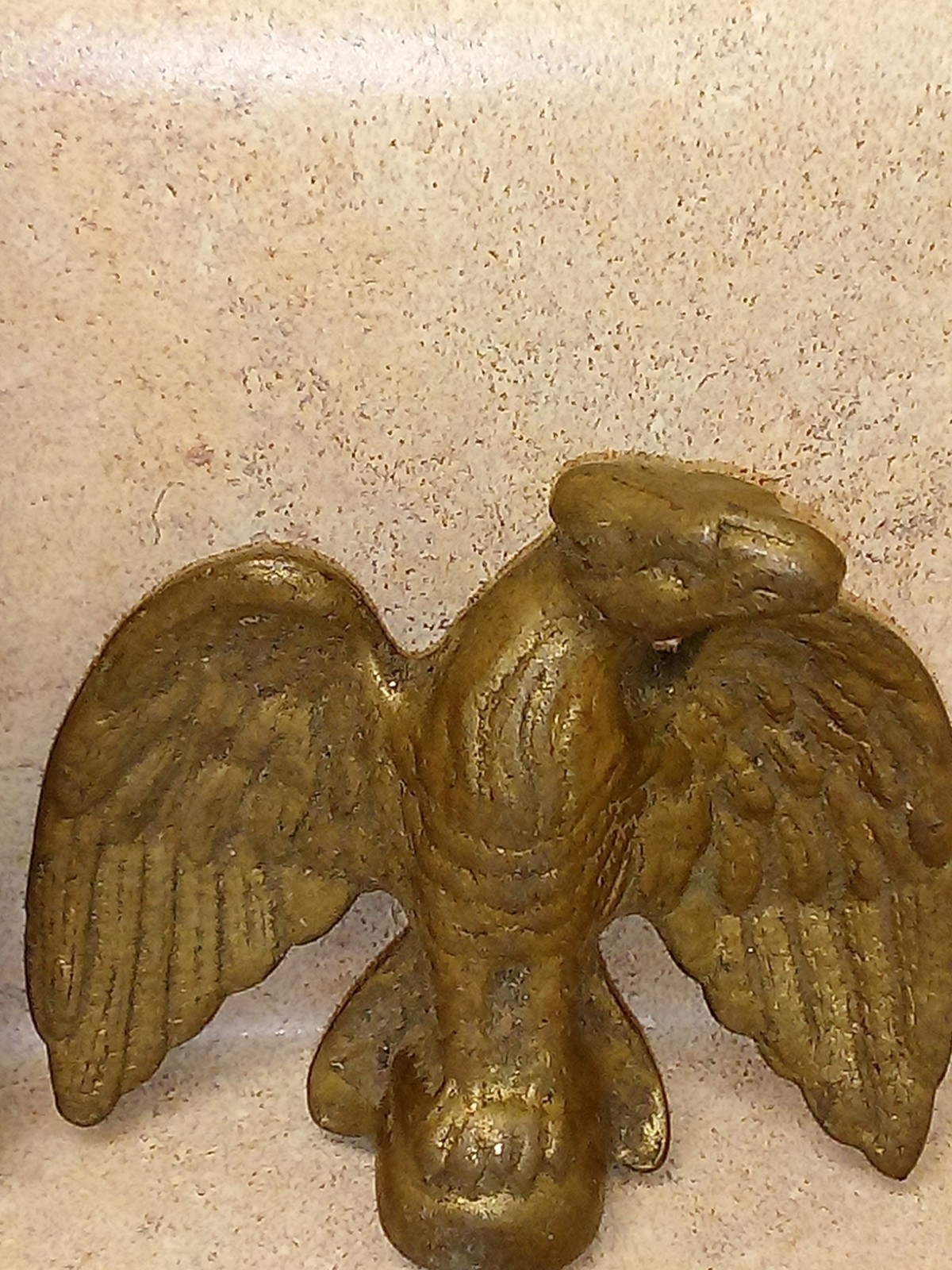 Antique Brass Eagle Coffee Grinder Topper 2 3/8 Inch Free Shipping
