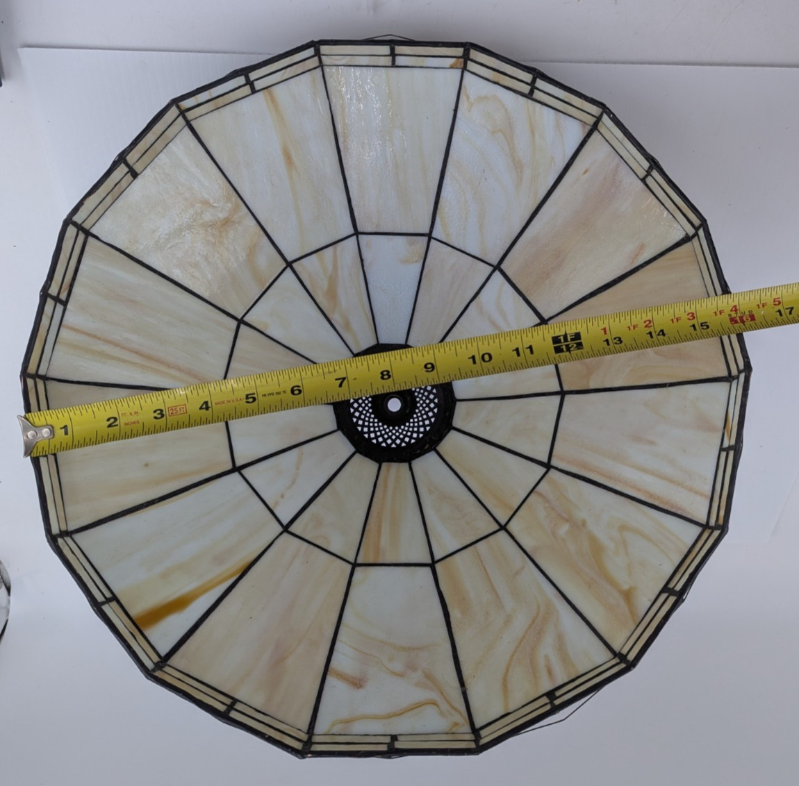 Tiffany Style Stained Glass Shade for Hanging Light Chandelier 16″