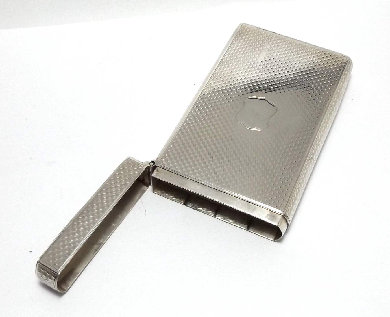 VICTORIAN SCOTTISH STERLING SILVER CHEROOT CASE, JAMES NASMYTH, EDINBURGH 1834