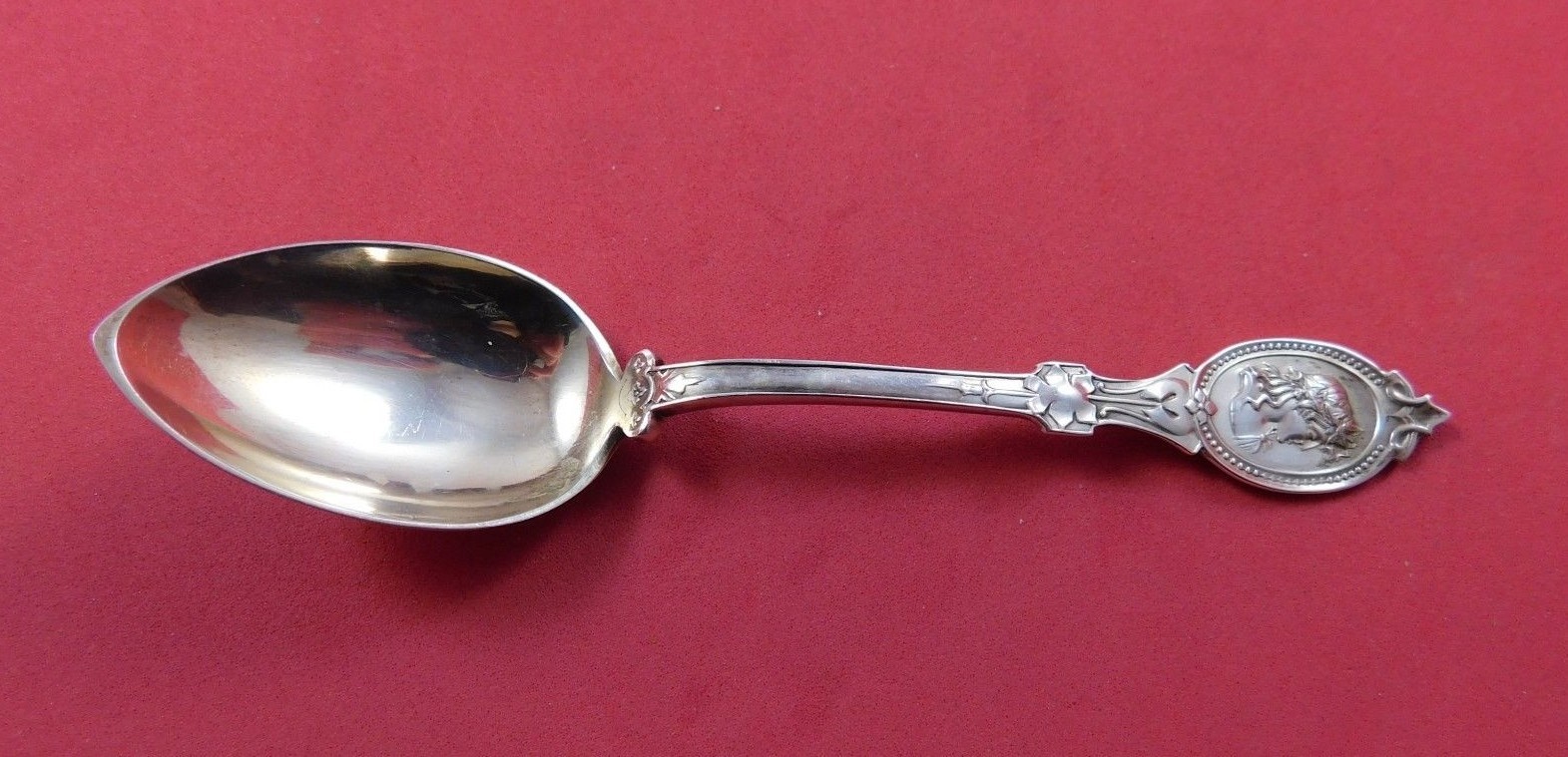 Medallion by Hotchkiss & Schreuder Sterling Silver 4 O’Clock Spoon GW 4 3/4″