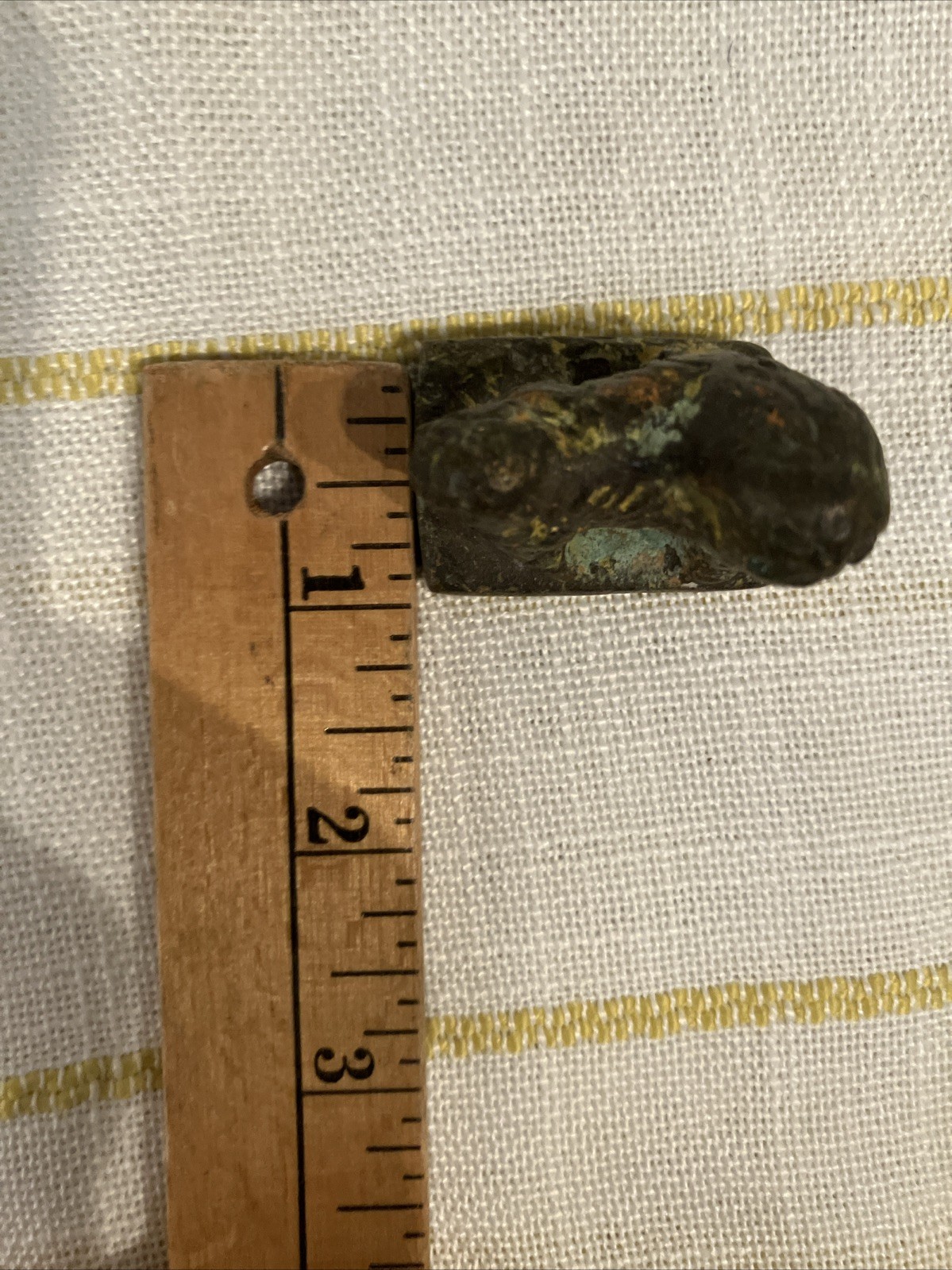 Chinese South East Asian Seal Gold Opium Weight Foo Dog