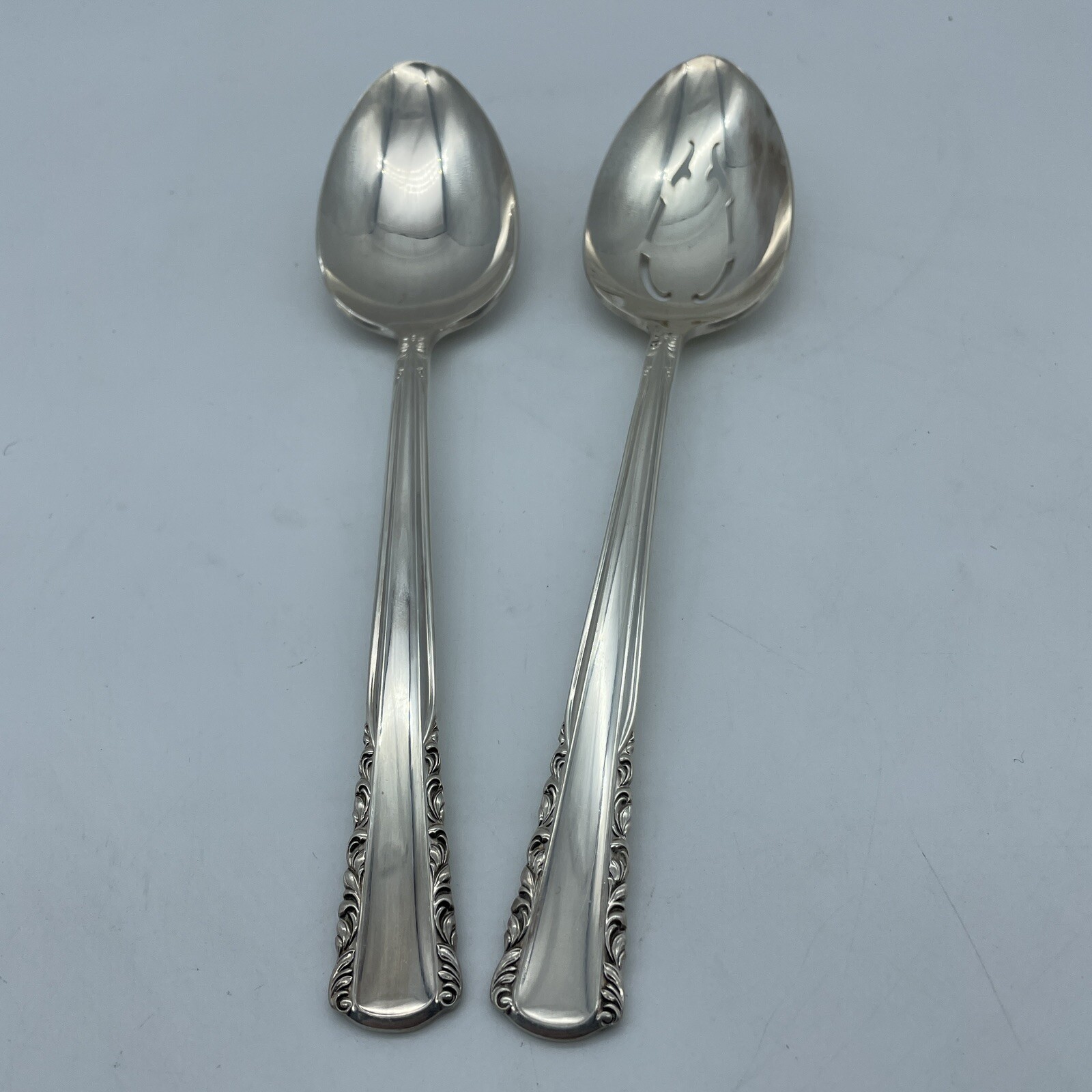 Holmes & Edwards 1951 May Queen Pattern Serving Spoons 2ea