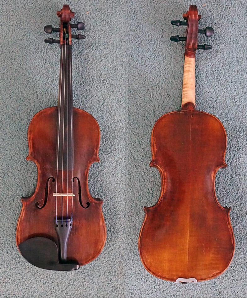 RESTORED ANTIQUE HOPF 4/4 GERMAN TRADE VIOLIN STRADIVARI COPY WITH CASE C-1900