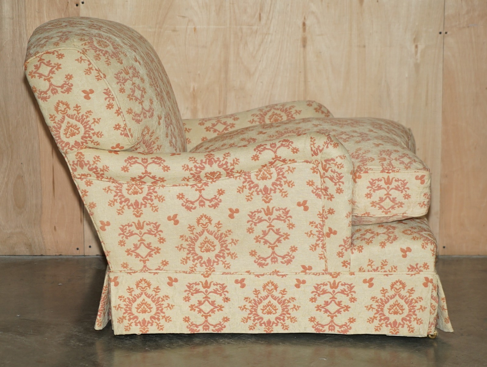 PAIR OF GEORGE SMITH CHELSEA FLORAL UPHOLSTERED HOWARD & SON’S STYLE ARMCHAIRS