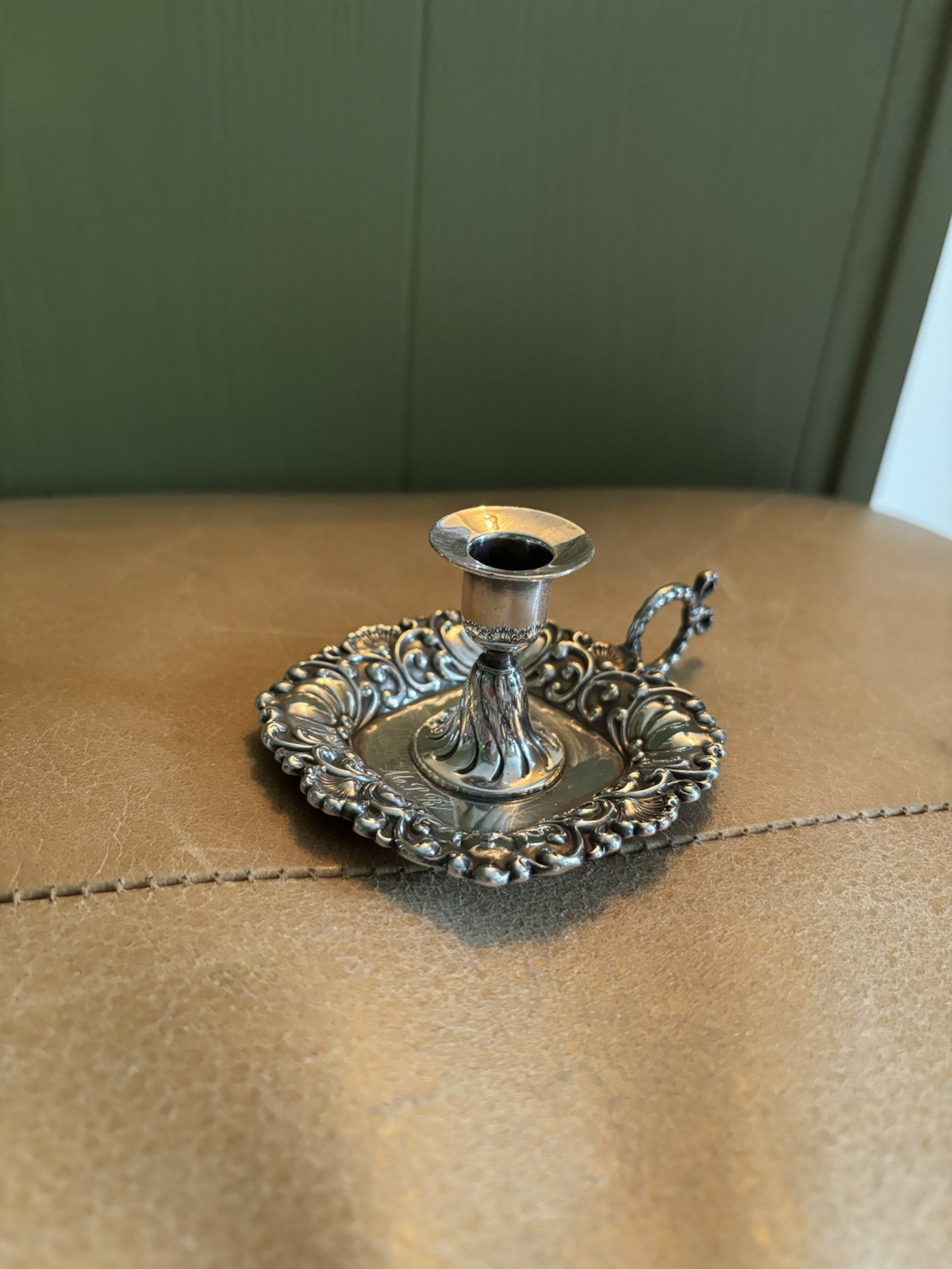 Tiffany & Co Silver Soldered Candle Holder Chamberstick NICE Gorham Kirk