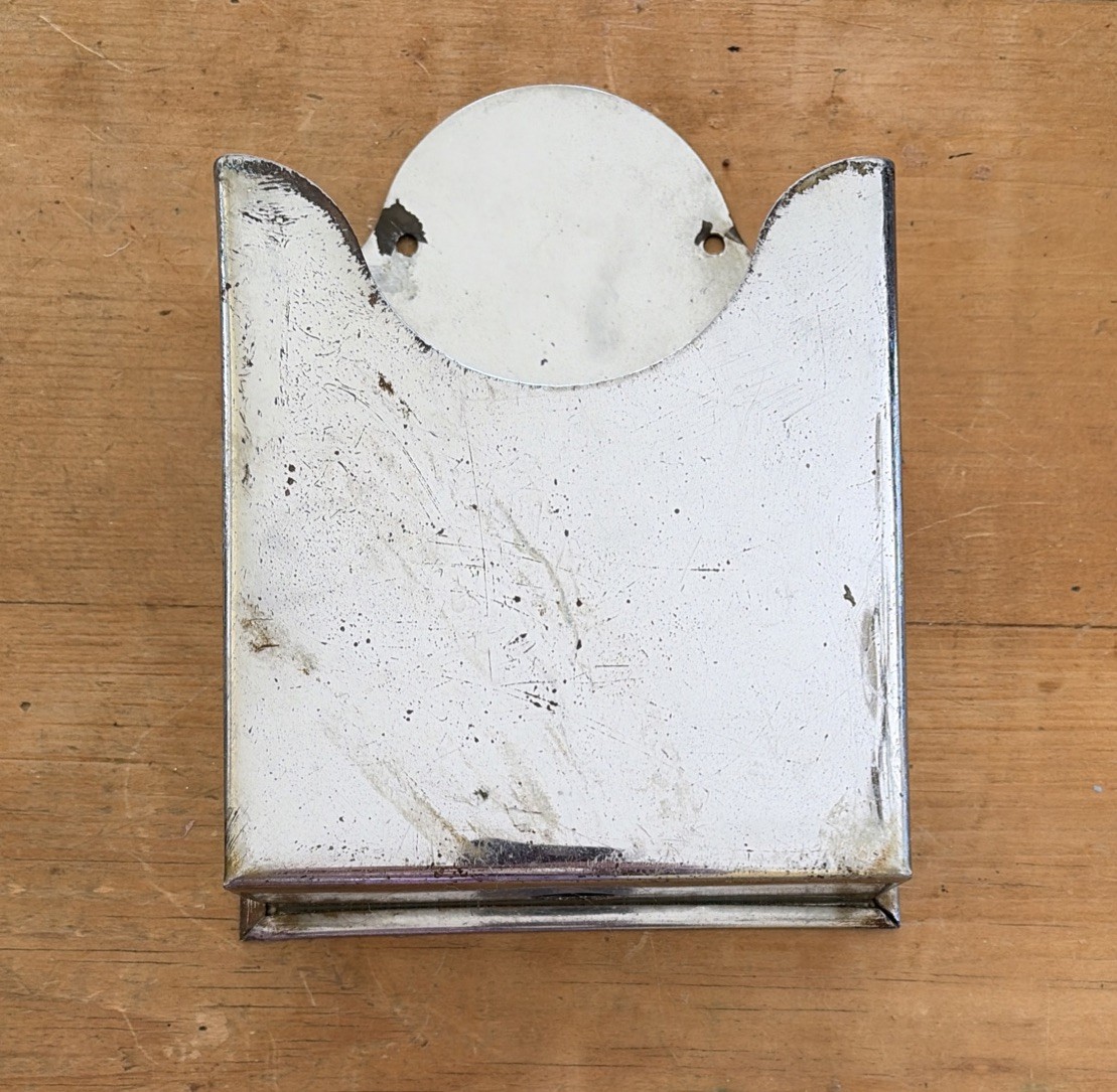Victorian Antique Brass Tissue Holder