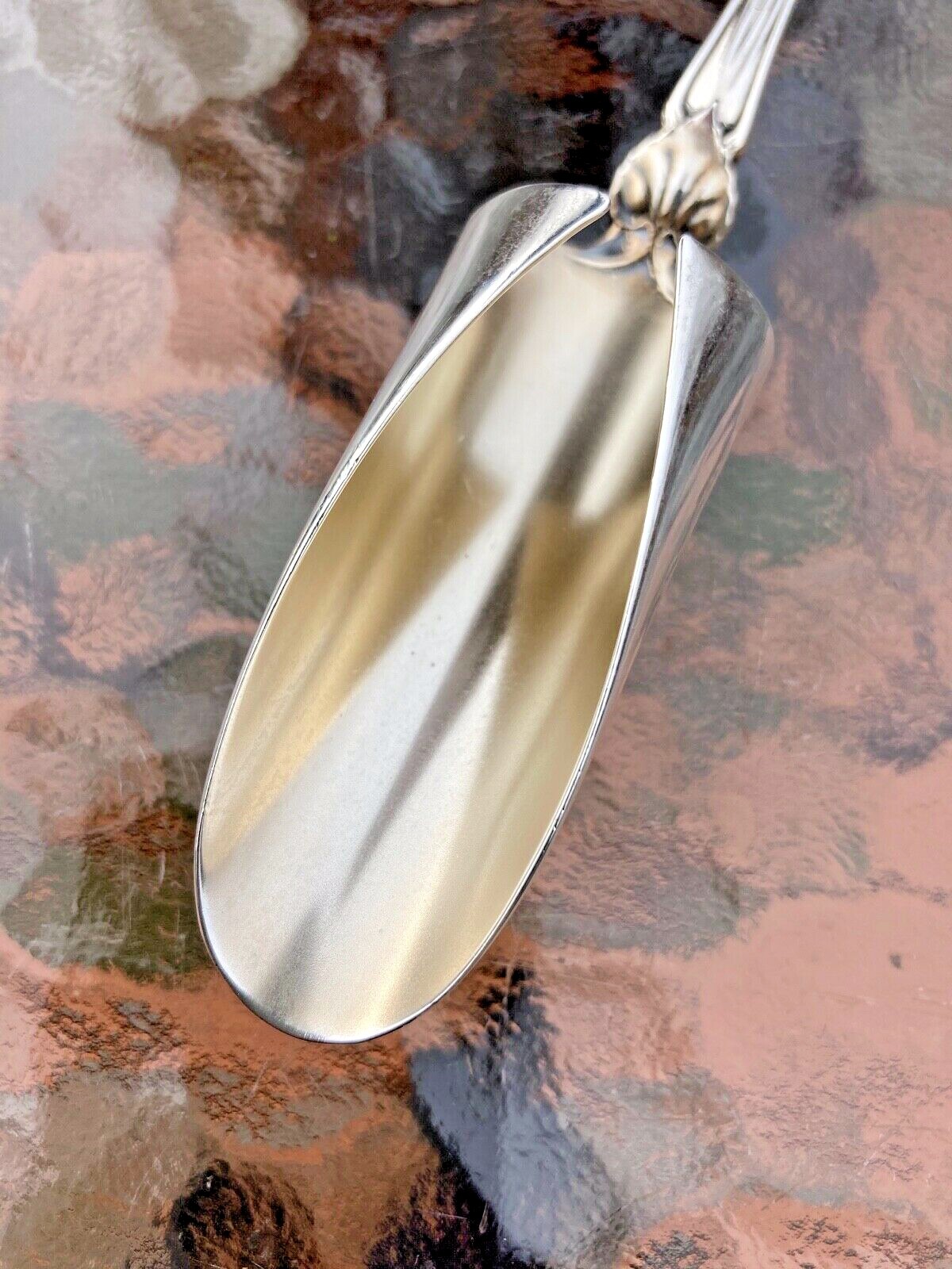 Vintage, Sterling Silver, Whiting Mfg. Co., Violet, Large Cheese Scoop, No Mono