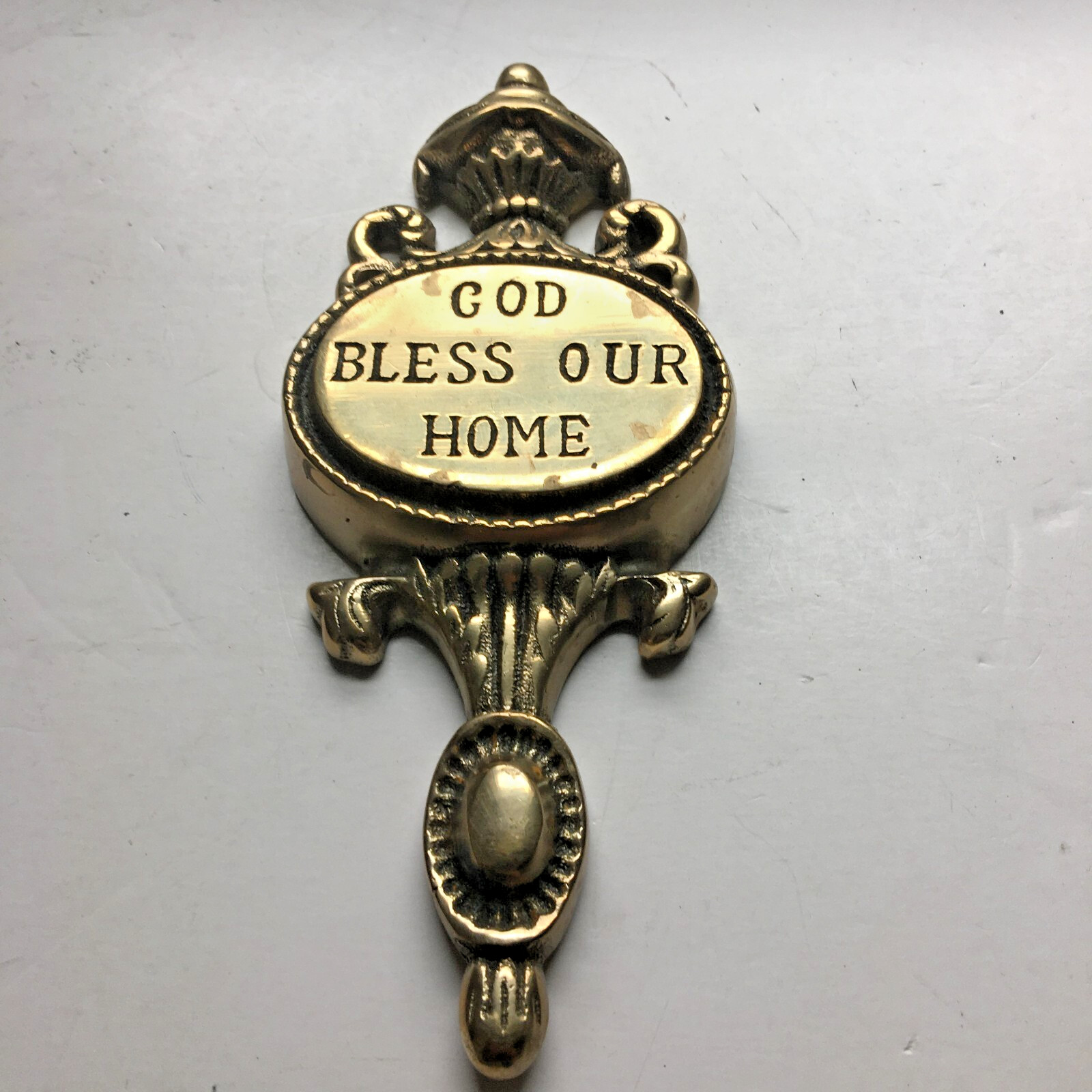 Colonial Style Solid Brass Victorian Torch Door knocker Part as Paperweight