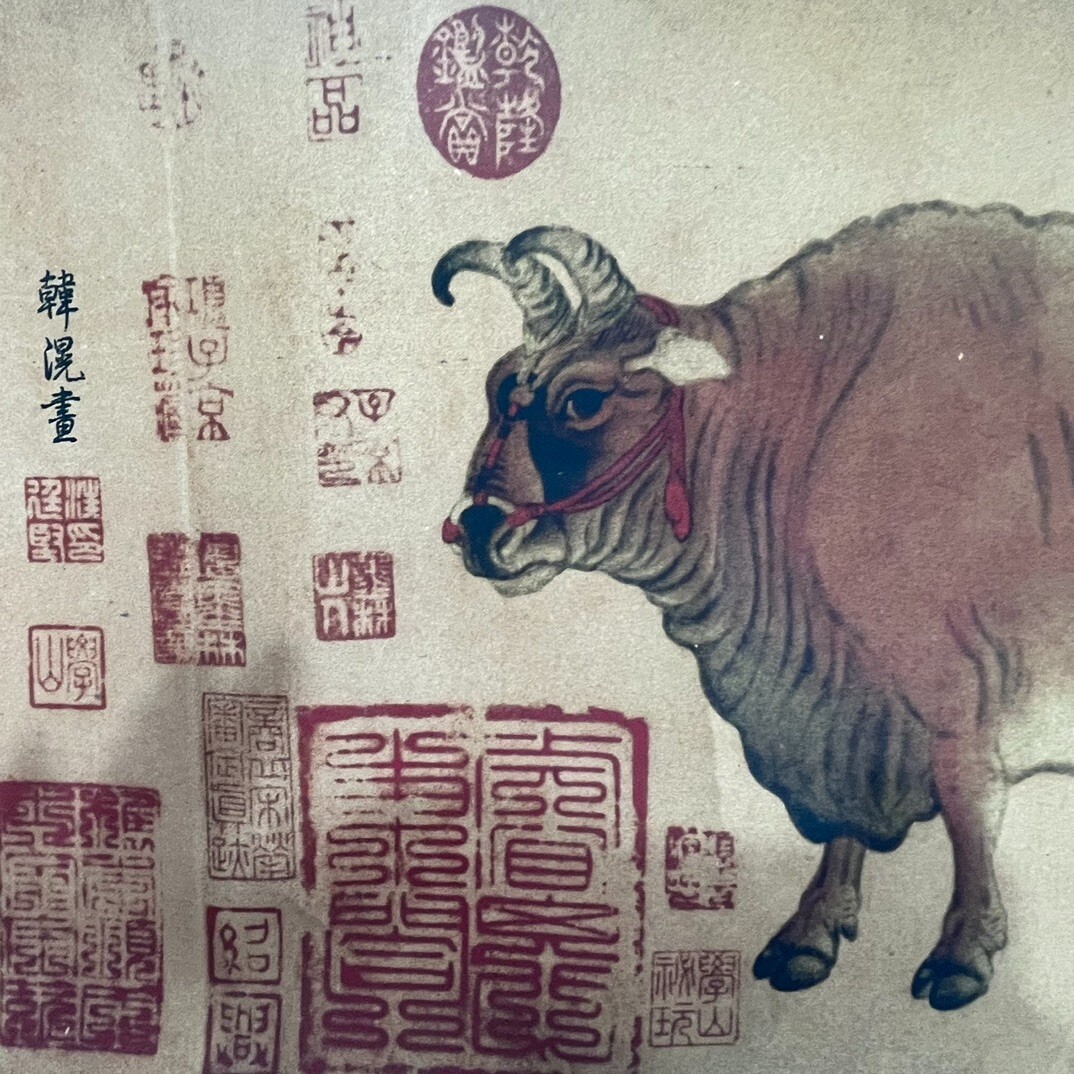 China Old long Scroll, Han Huang’s Five Bulls Painting, painting scroll