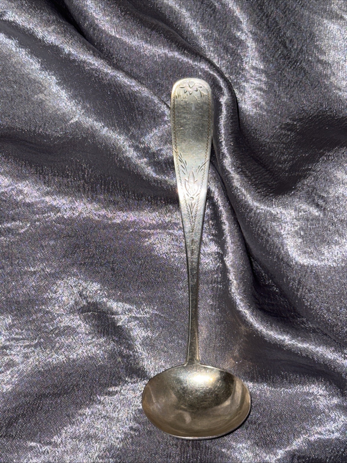 H.V.A.S. Antique NEW ENGLAND Sterling Silver Ladle. 6”long. 22 Grams