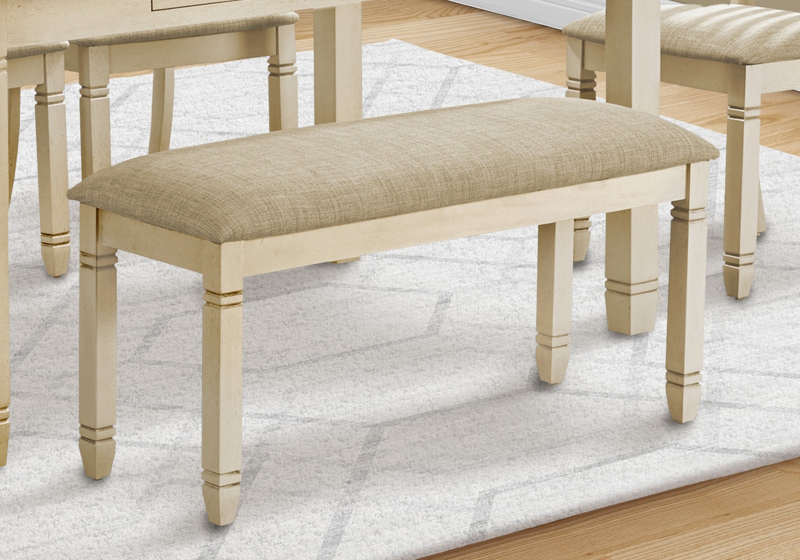Bench, 41″ Rectangular, Kitchen, Dining Room, Entryway, Bedroom, Upholstered