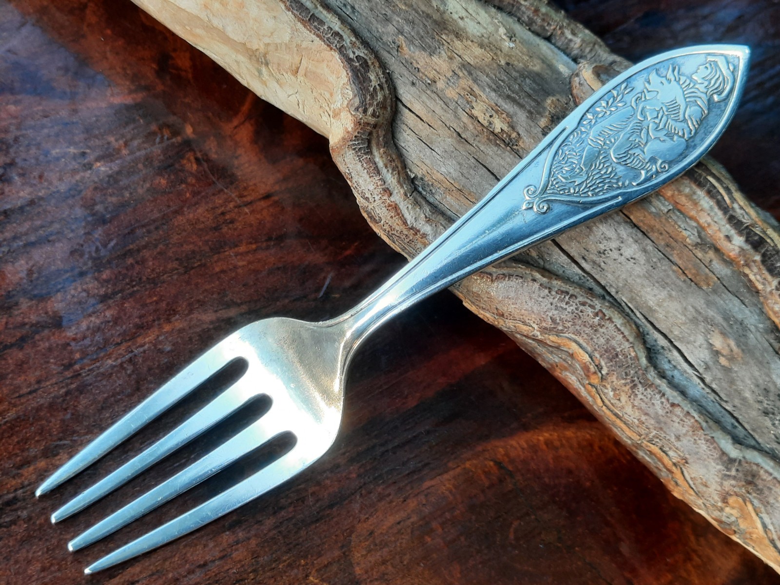 Sterling Silver Gorham “Tom Tom the Pipers Son” Baby Fork, No Mono