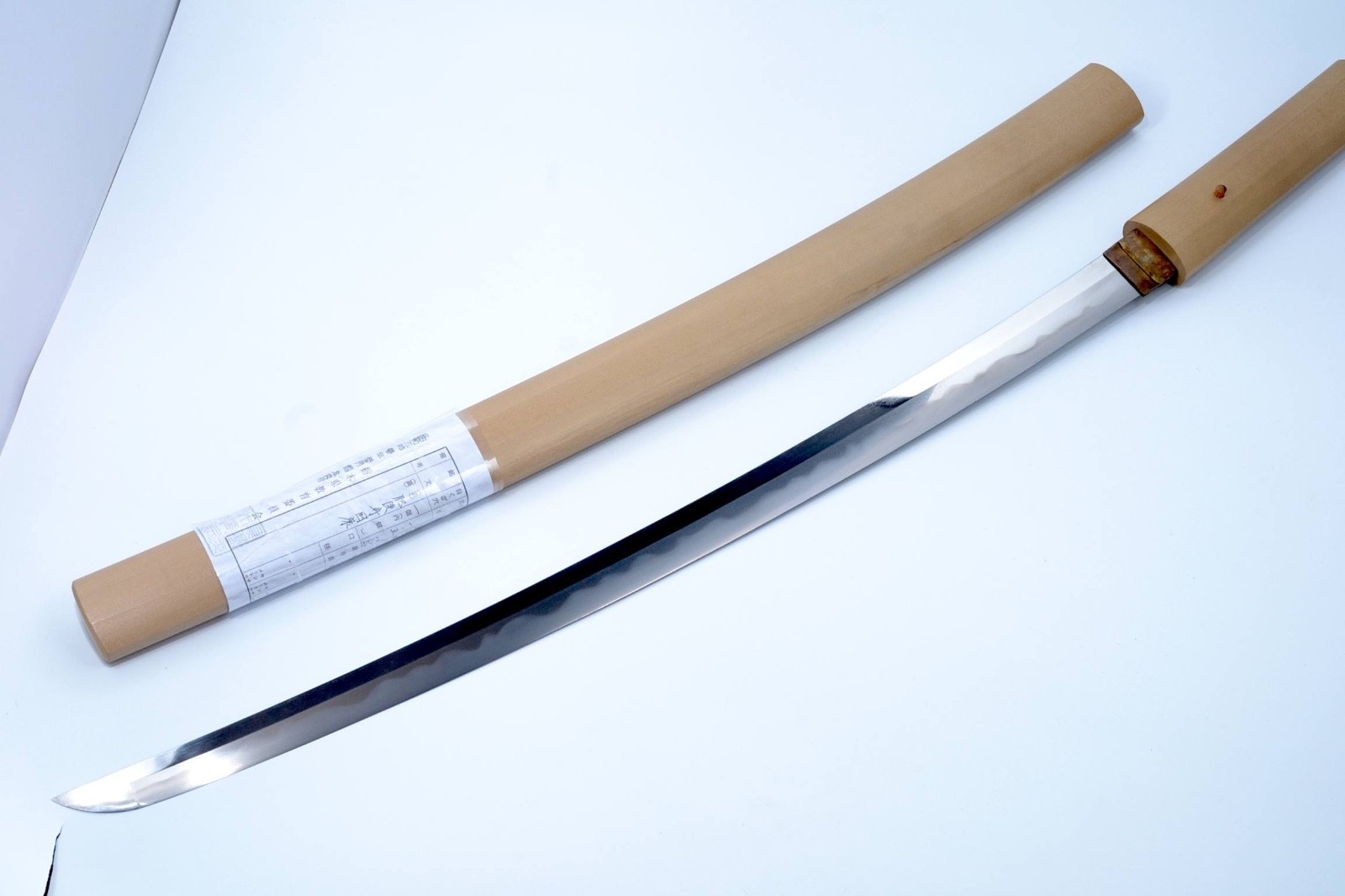 Wakizashi Japanese antique Higo no kami Kuniyasu Shirasaya