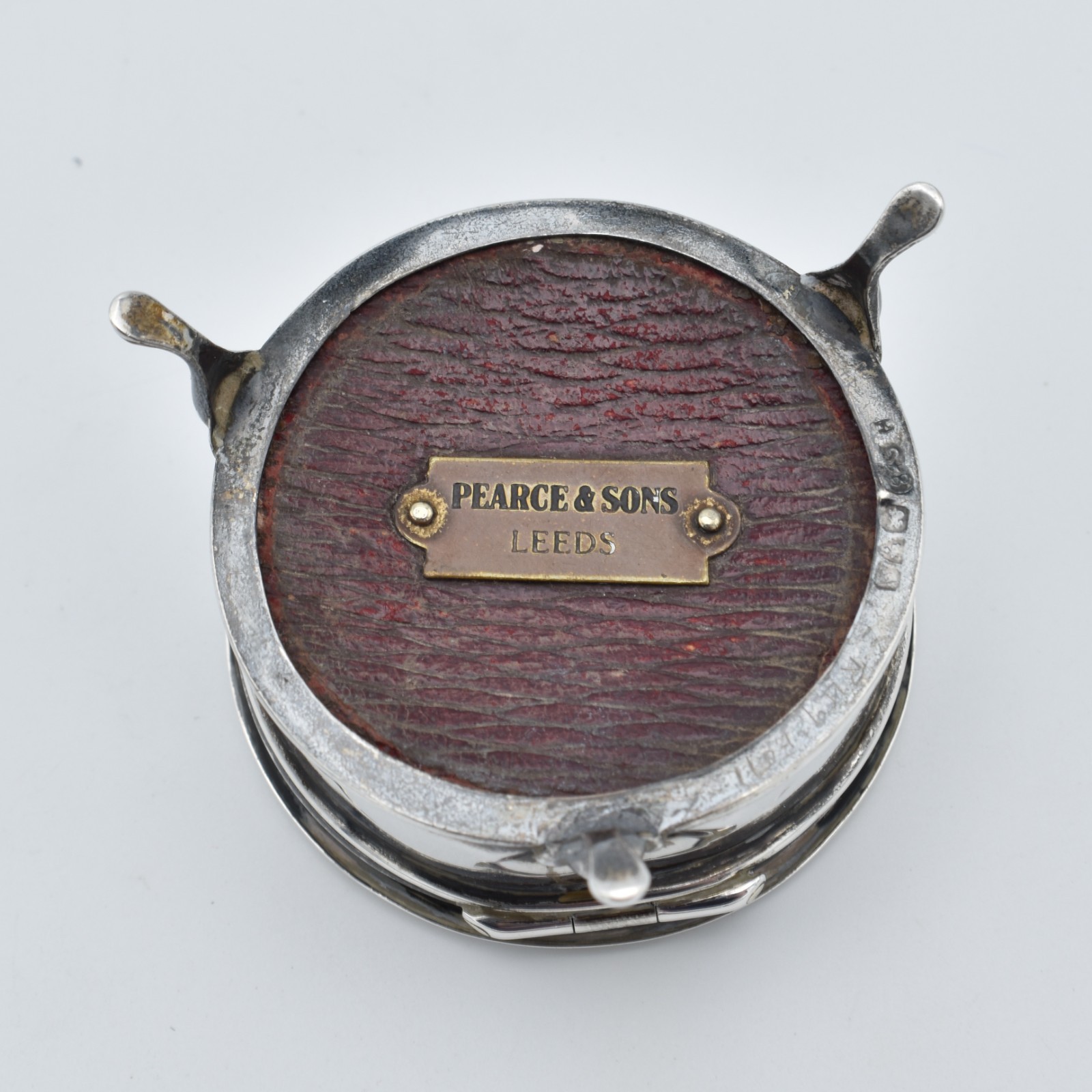 Antique Solid Silver Jewellery Box Trinket Box On Legs 1915 Pearce & Sons Leeds