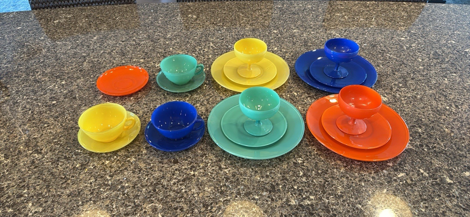 Vintage Anchor Hocking Dinnerware And Dessert Plates
