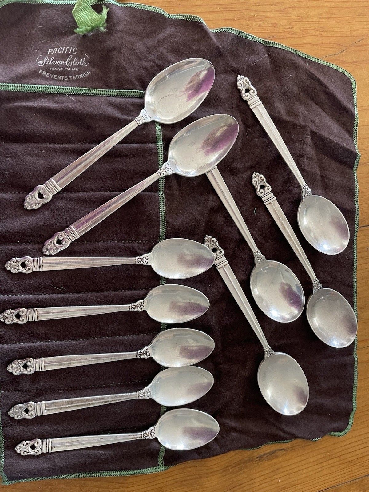Royal Danish International Sterling Silver 11 Pc Mixed Spoons Lot 428 gr Estate