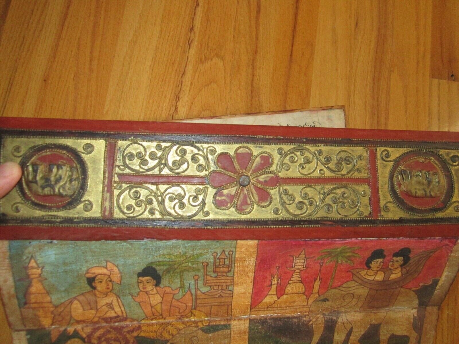 ANTIQUE ASIAN SCROLL ART WORK WITH WRITINGS – 18 PANELS – MASSIVE – BN-19