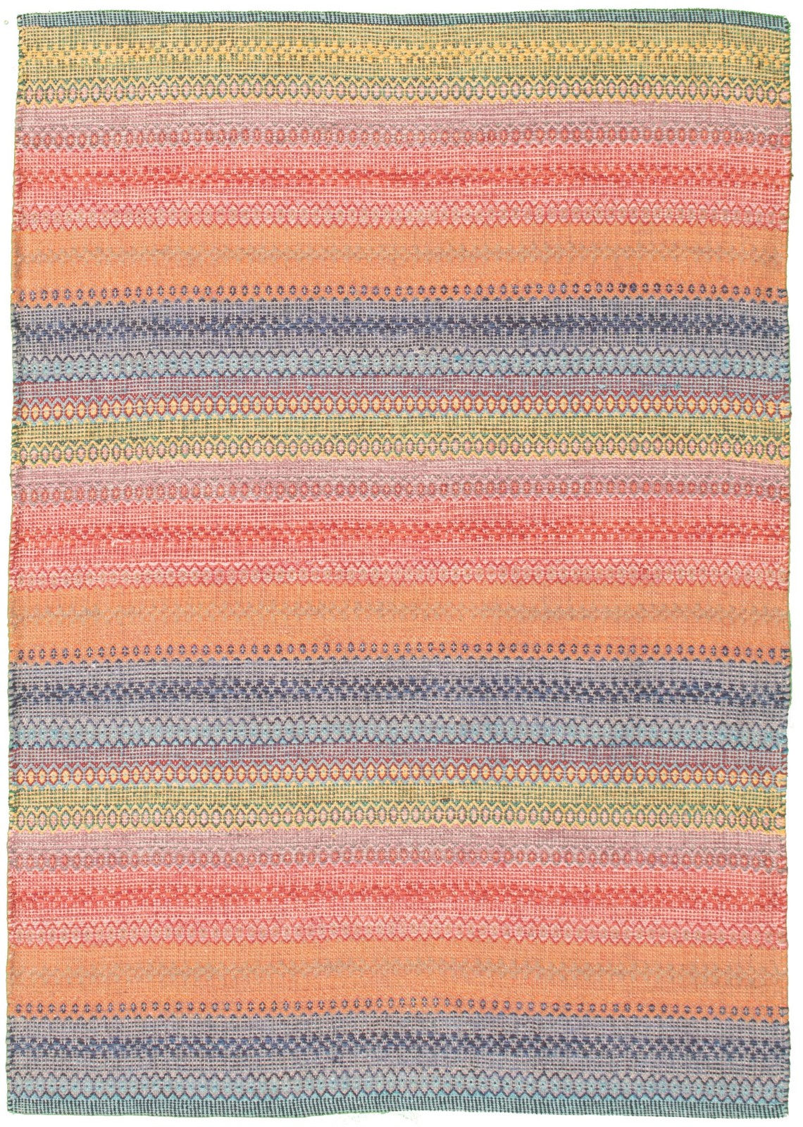 Traditional Vintage Hand Woven Area Rug 4’0″ x 5’10” Wool Oriental Carpet