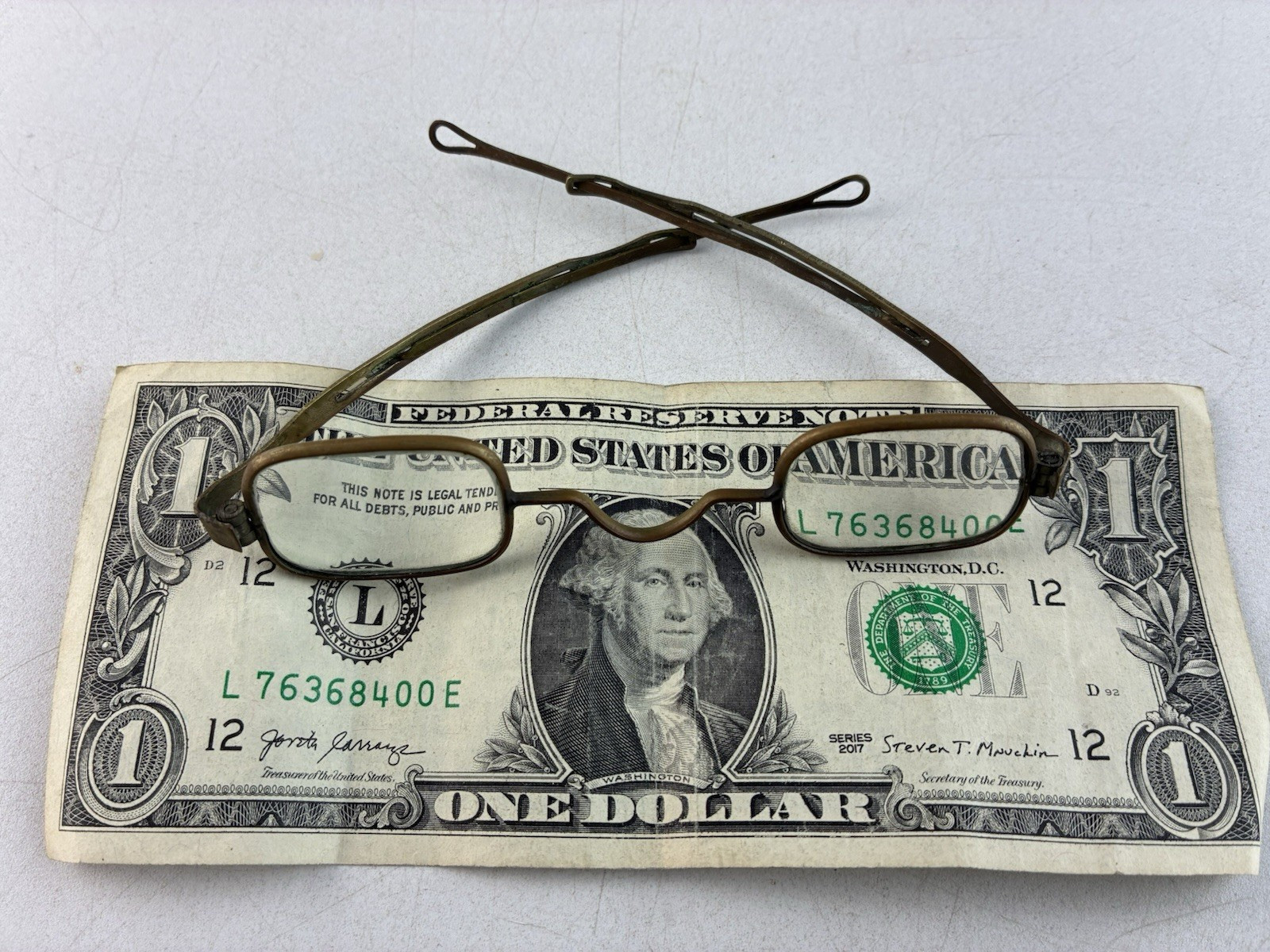 Early Antique Colonial Style Rounded Square EYEGLASSES, 1800s, Costume, Optical