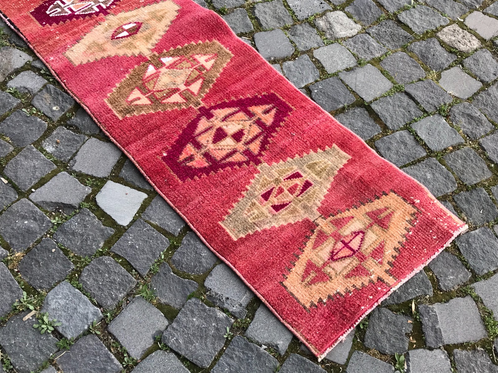 Turkish Antique rug Bohemian Area rug Oushak rug Vintage Rug Handmade Wool rug