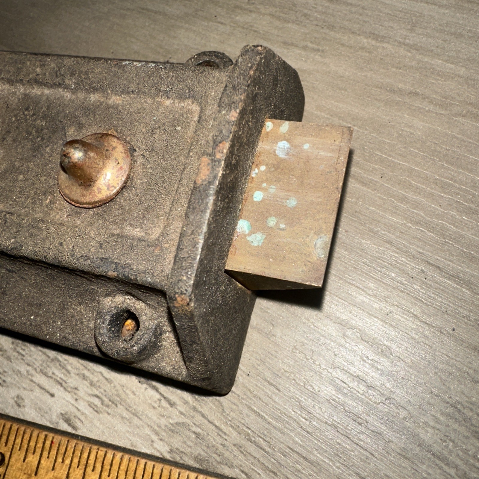 Antique Corbin Deadbolt Latch Surface Mount Working #2