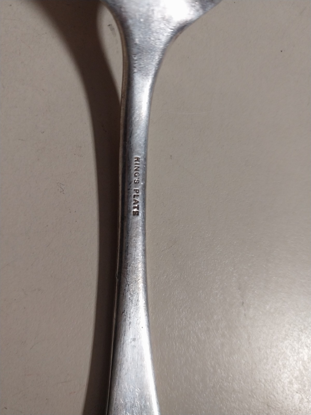 king’s plate spoon plain used