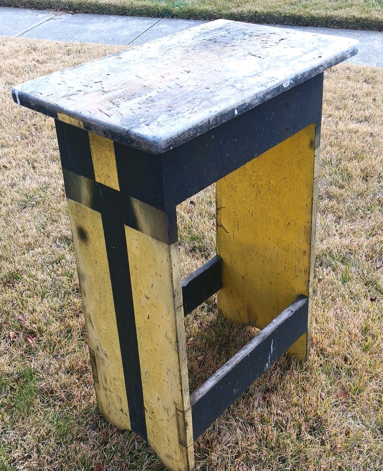 DEPRESSION ERA(?) BAR/KITCHEN/STOOL Country Rustic Farmhouse WORKBENCH Primitive