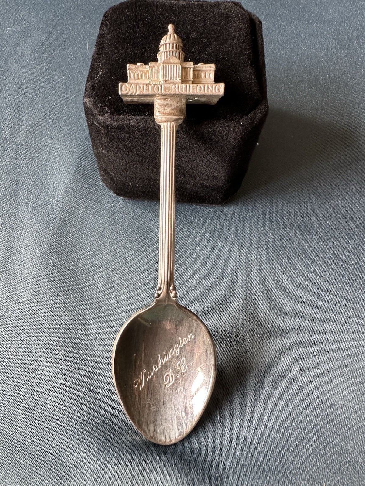 Vtg WAPW Washington DC Capitol Building Souvenir Spoon Silver Plated Gt Britain