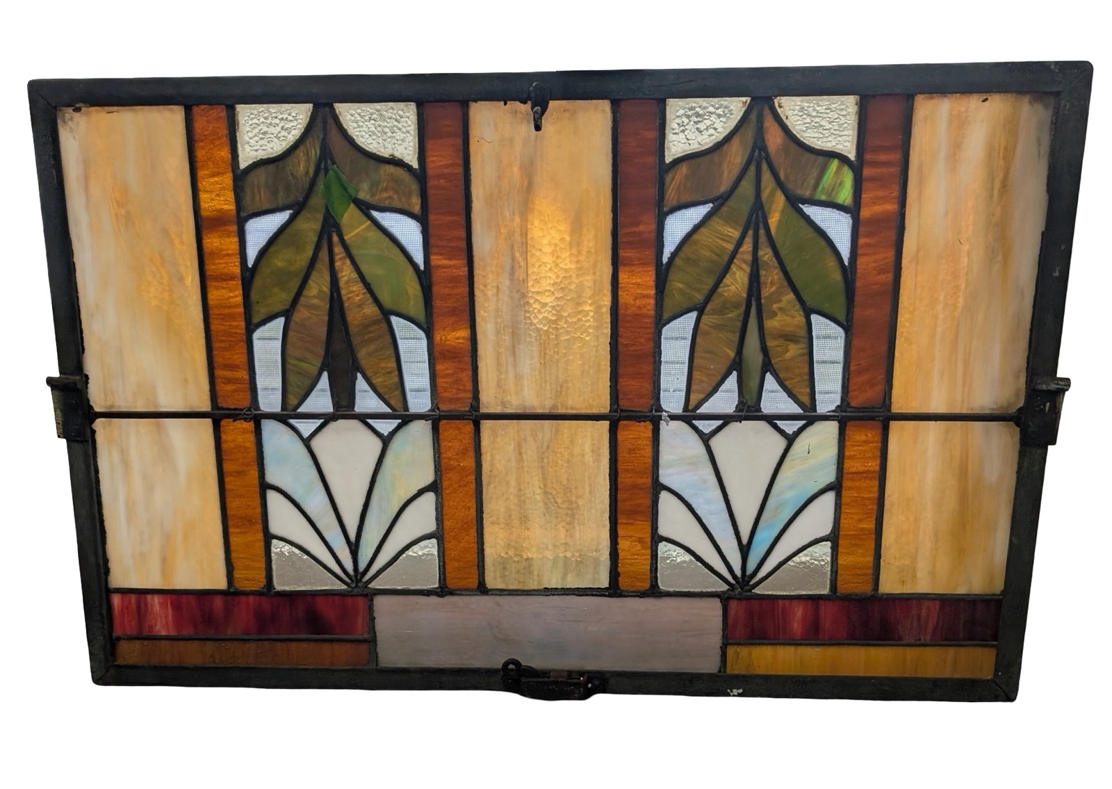 AG1088 Antique c1915 Craftsman Era Church Windows Ravenswood Chicago Mint