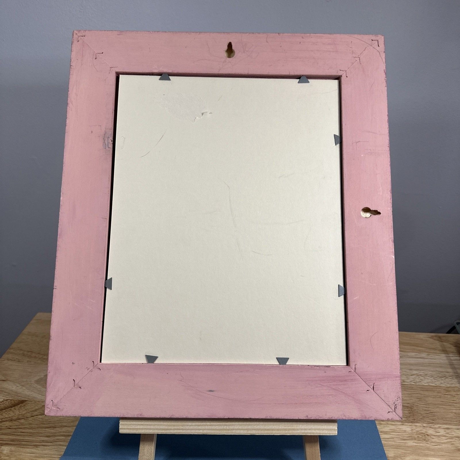 VTG Beatrix Potter Decoupage Mirror • Handmade Wood Frame • 13.5″ Nursery Decor