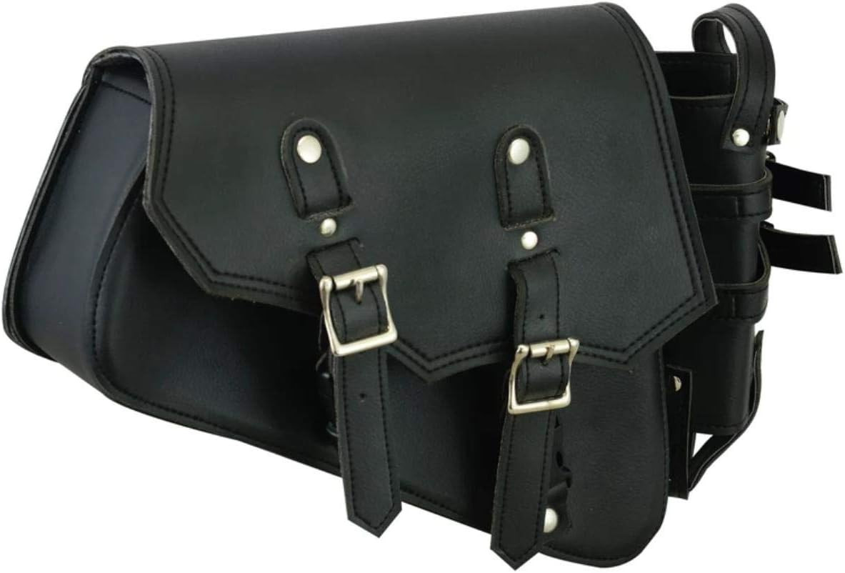 Motorcycle Gear Bag Swing Arm Side Solo Bag Two Strap for Harley Sportster 883 N