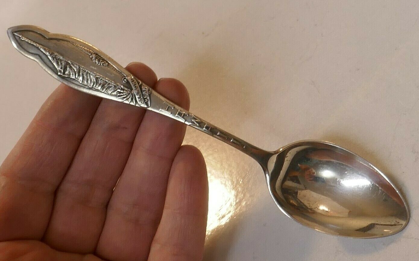 Vintage Joseph Mayer Sterling Hawaii Souvenir Spoon – Raised Relief Design