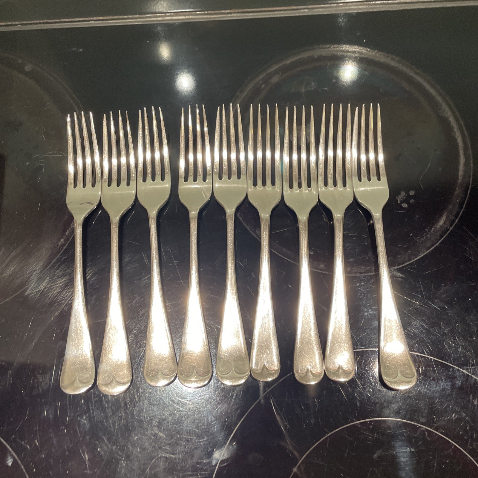 Robert Gray Silver Plated Forks Bundle. Starter Dessert 17cm