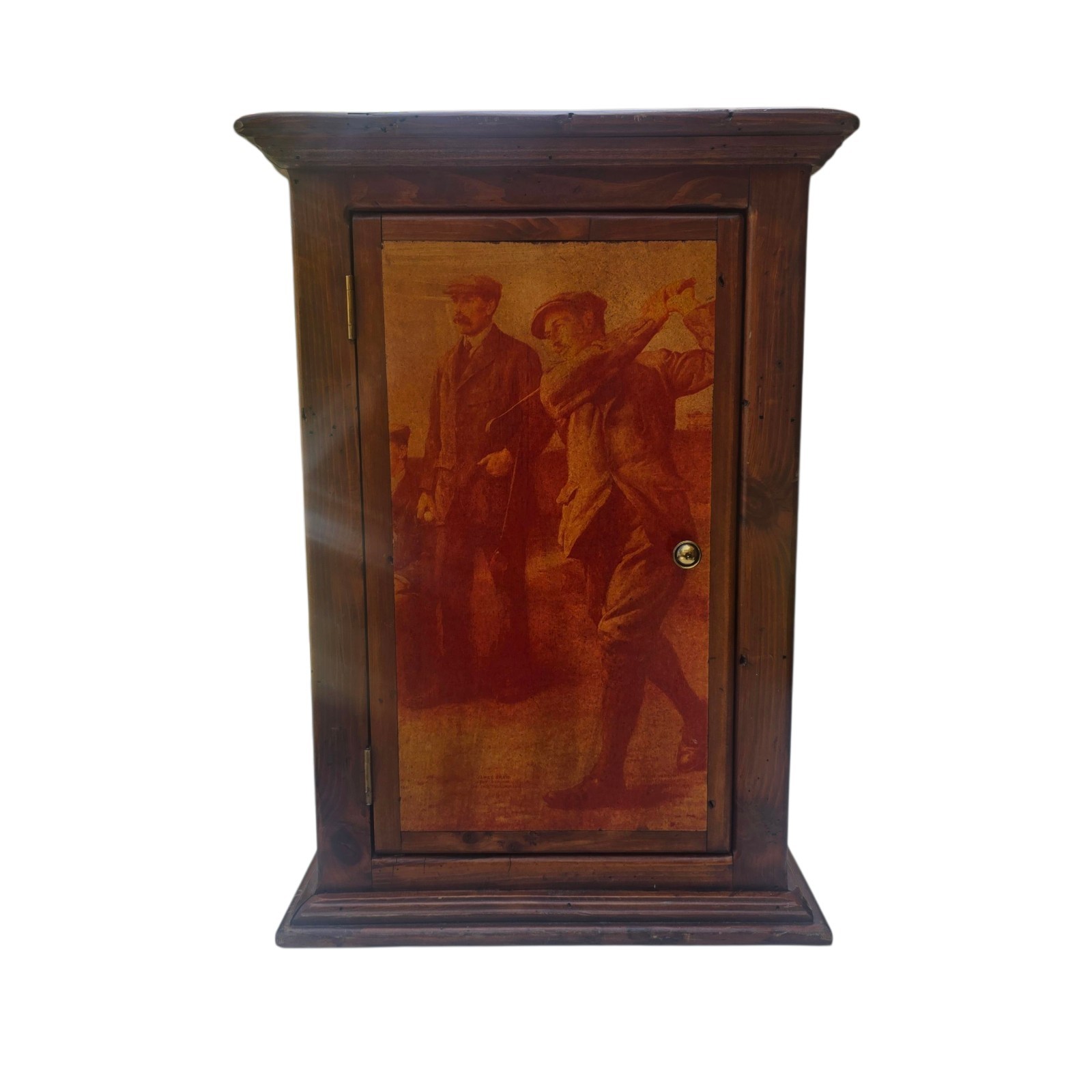 Apothecary Cabinet Art Deco Antique Wall Medicine Bathroom Golf Theme
