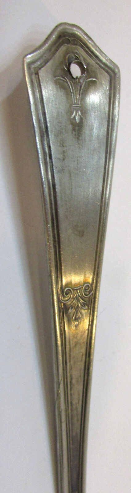 Primitive Old RCCO Bouquet Silverplate Antique Table Tureen 9″ Long Soup Ladle
