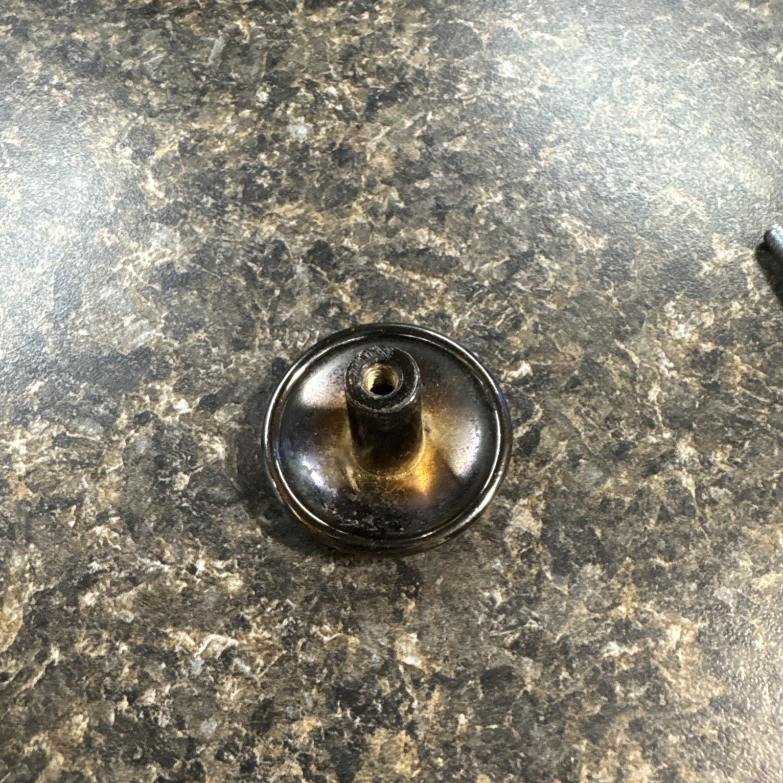 10 Vintage Brass Round Cabinet Knobs Pulls Handle