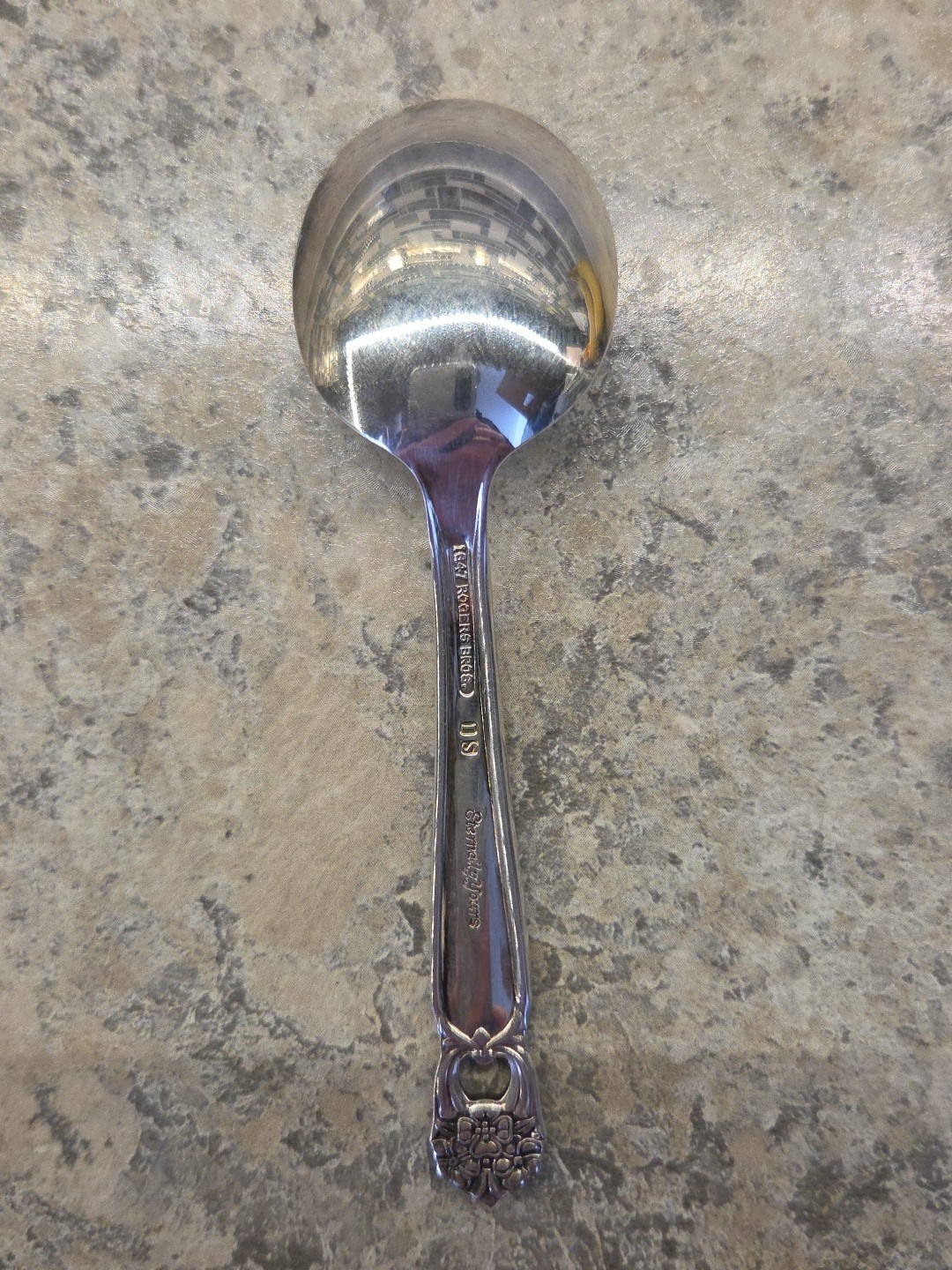 1847 Rogers Bros “Eternally Yours” Silverplated Baby Spoon & Fork IS 4.25″