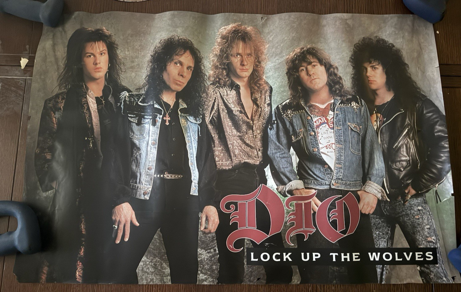 1990 DEO “Lock up the Wolves” Poster – Heavy Metal Band DEO – SHIPS4FREE2US!